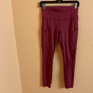 Lululemon Fast Free HR Tight Size 6 Next To New Condition 25” Reflective